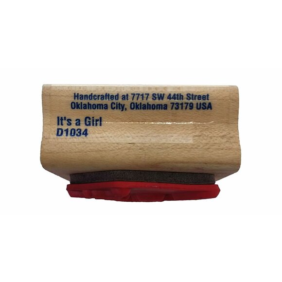 Its A Girl Rubber Stamp By Stampabilities - Picture 5 of 6